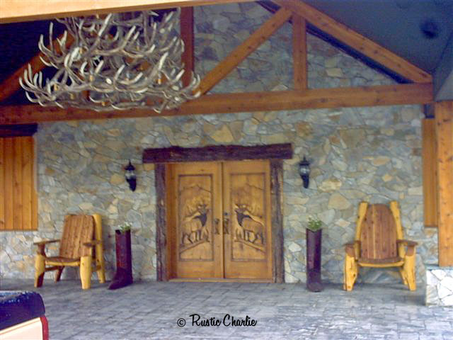 log lodge furniture, throne, cabine furniture